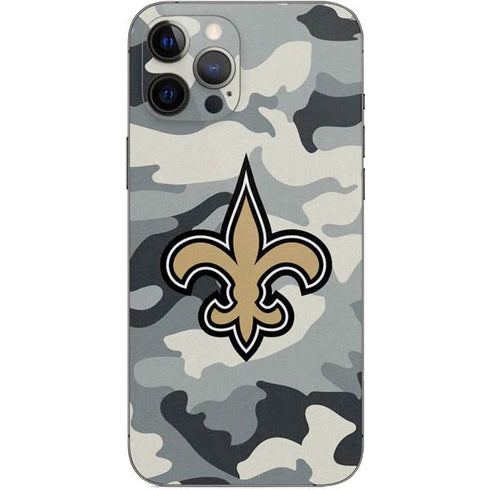NFL New Orleans Saints Camo iPhone 12 Pro Max Skin